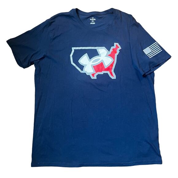 Under Armour Men's 2XL United States Of America Loose Fit Graphic T-shirt - Picture 1 of 6